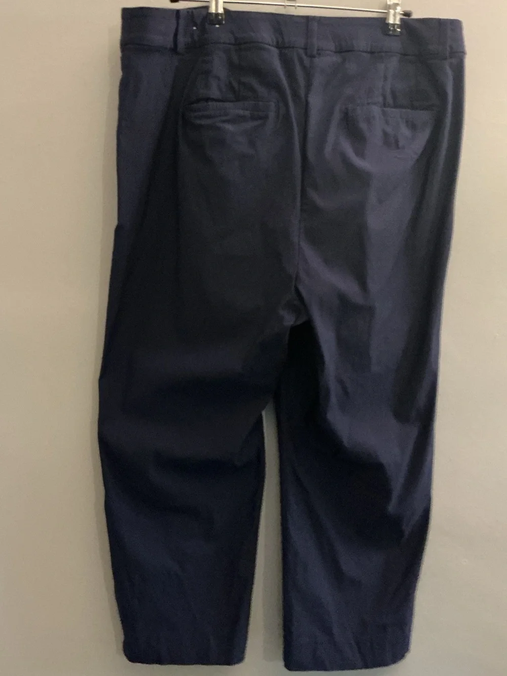 Lane Bryant Navy Blue Cropped Ankle Pants Plus Size 18
